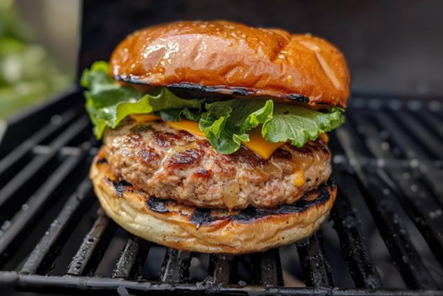 Grilled Frozen Turkey Burgers