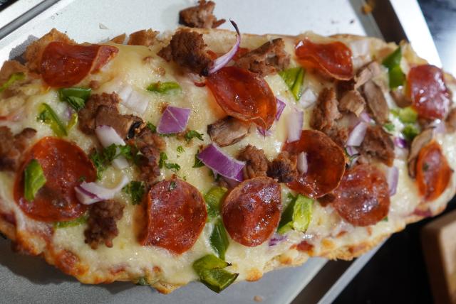 Supreme Pizza Garlic Bread