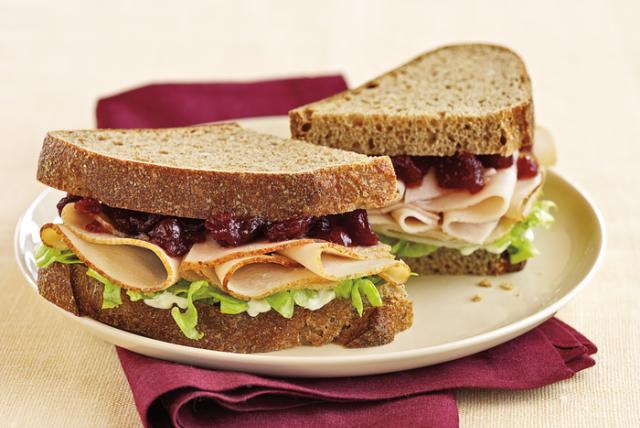 Image of Cranberry Thanksgiving Turkey Sandwich