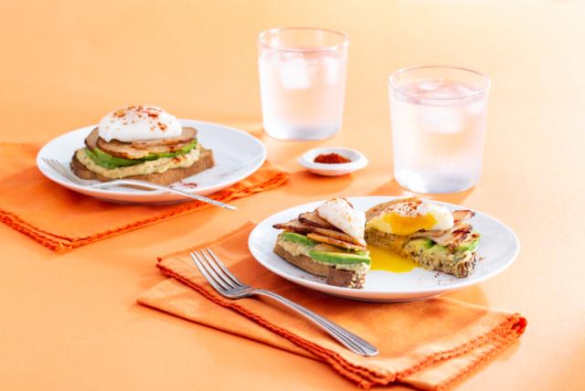 Image of Crispy Turkey Hummus Toast
