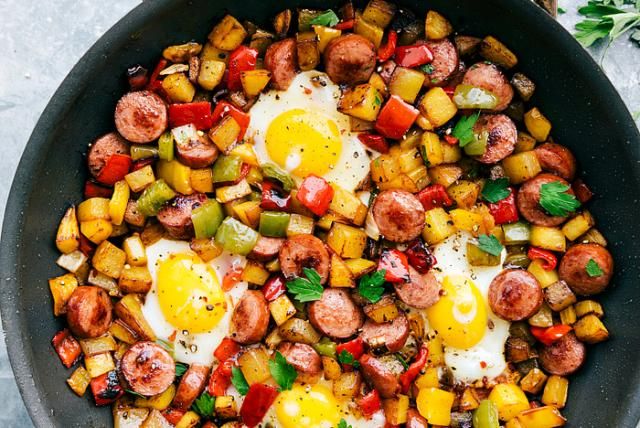 Image of One Skillet Sausage and Veggie Hash