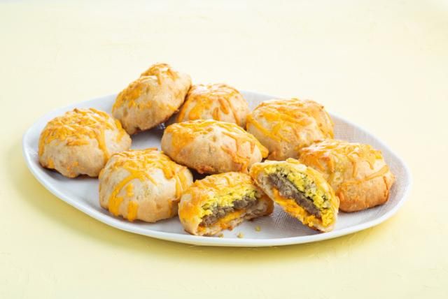 Image of Sausage, Egg and Cheese-Stuffed Biscuits