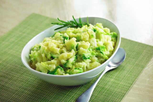 Image of Whipped Potatoes with Shredded Savoy Cabbage